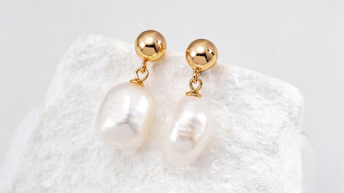Natural Gem & Pearl Jewelry | 18K Gold Plated S925 Silver