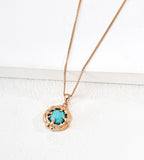 Natural Turquoise Necklace, 18K Gold Plated S925 Silver | BUCKLE Collective