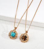 Natural Turquoise and Pearl Necklaces, 18K Gold Plated S925 Silver | BUCKLE Collective
