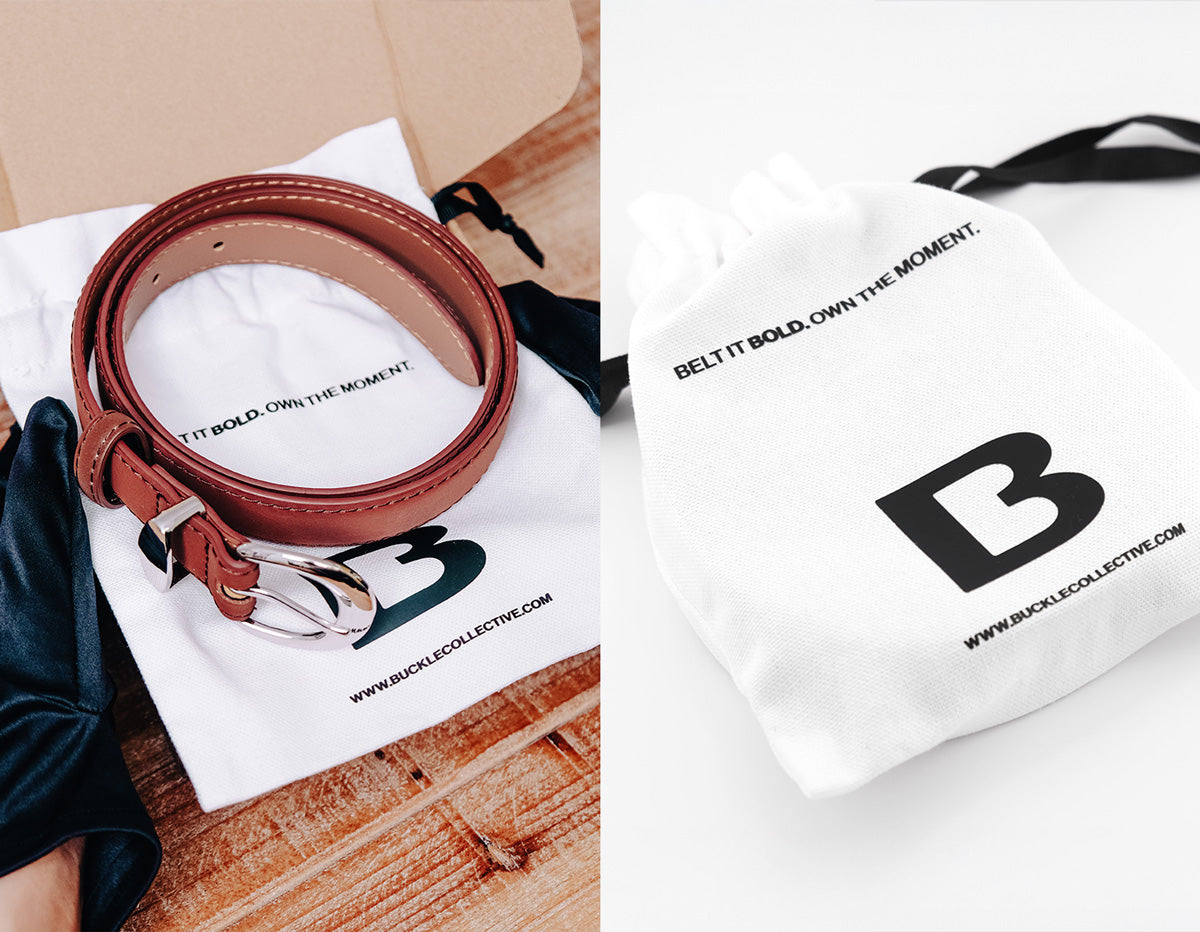 Buckle Collective Belt Packaging, Gift-Ready Belt Packaging