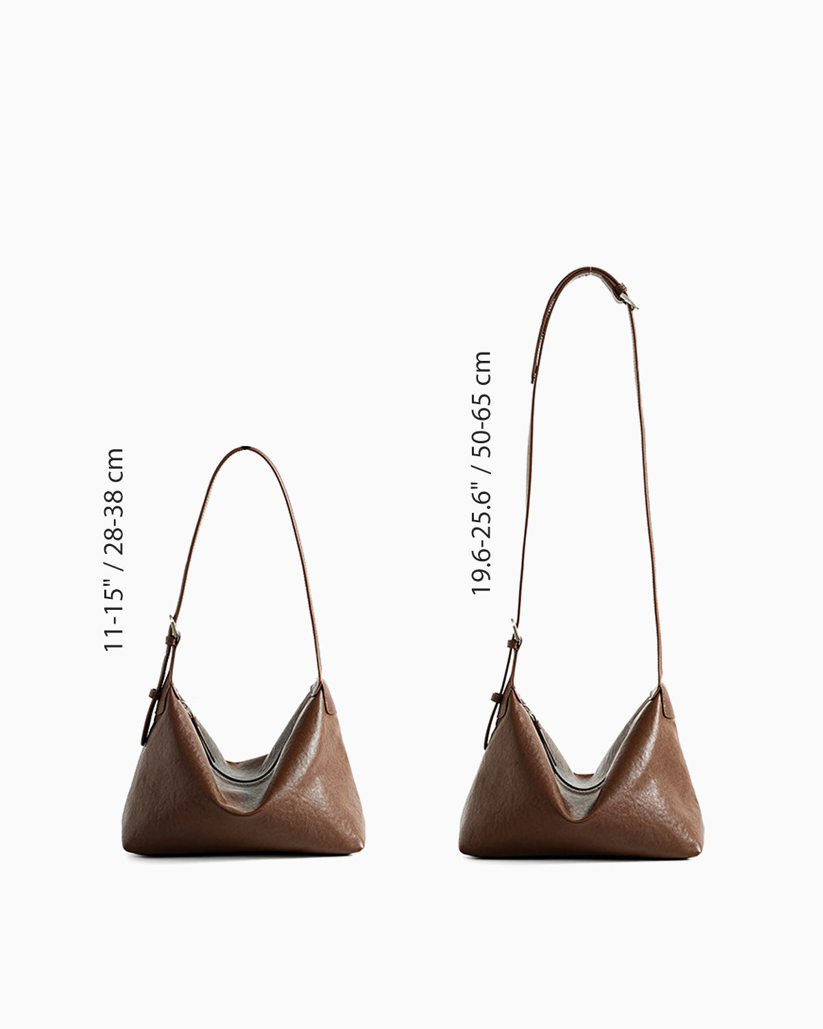 Strap dimensions of the Elegant Soft Genuine Leather Hobo Shoulder Bag with an adjustable strap