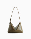 Elegant Soft Genuine Leather Hobo Shoulder Bag with adjustable strap – Stylish & Spacious, Yucca Green Color