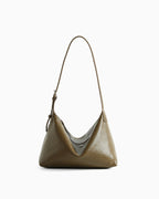 Elegant Soft Genuine Leather Hobo Shoulder Bag with adjustable strap – Stylish & Spacious, Yucca Green Color