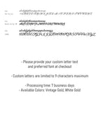 Custom Fonts for "Your Name" Custom Letter Necklace 925 Sterling Silver 18K Gold Plated