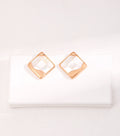Mosaic Mother of Pearl Square Earrings
