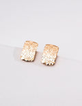 Textured Rectangle Stud Earrings