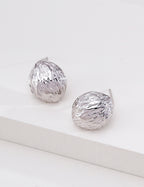 Textured Dome Stud Earrings