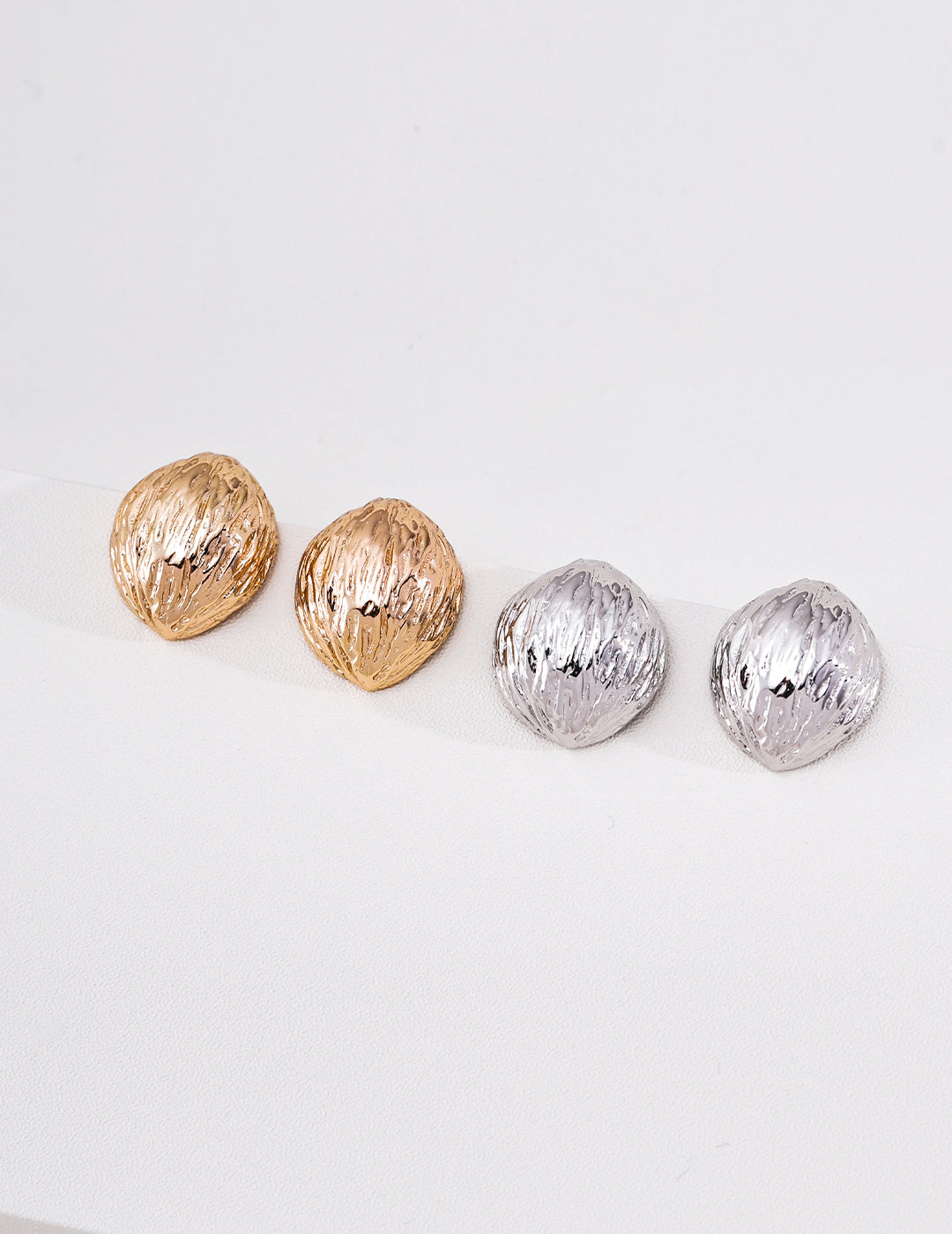 Textured Dome Stud Earrings