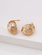 Textured Dome Stud Earrings