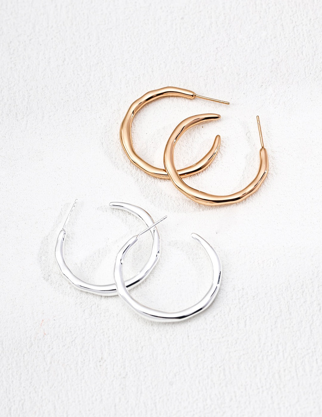 Organic Open Hoop Earrings