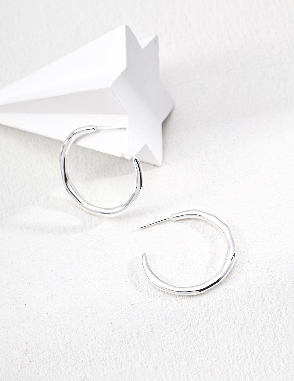 Organic Open Hoop Earrings