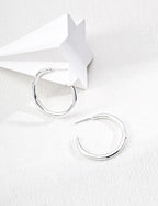 Organic Open Hoop Earrings