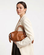 Dumpling Handbag with Knotted Strap