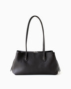 Dark Coffee Brown Genuine Full-Grain Leather Commuter Shoulder Bag | BUCKLE Collective
