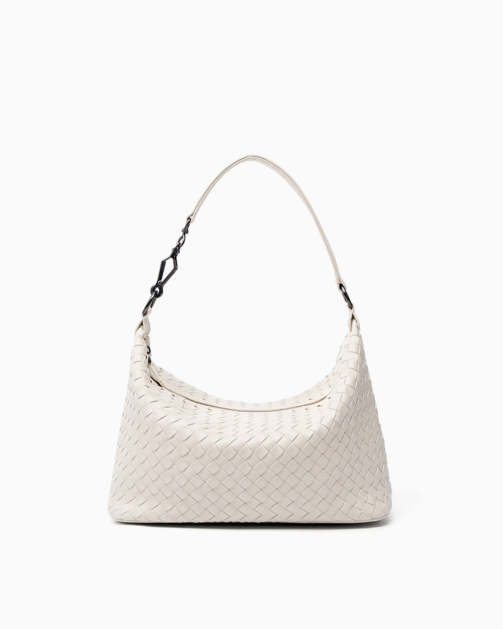 Off-White Genuine Woven Leather Hobo Bag