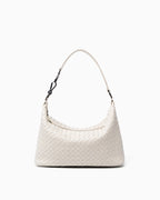 Off-White Genuine Woven Leather Hobo Bag
