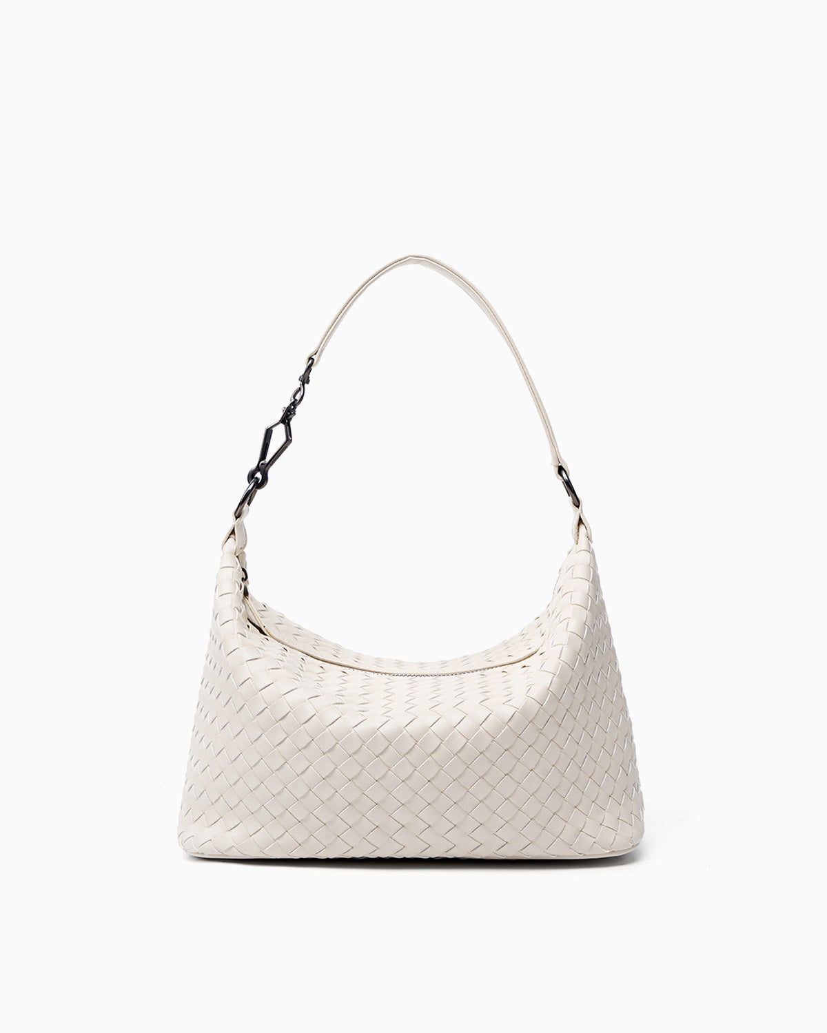 Off-White Genuine Woven Leather Hobo Bag