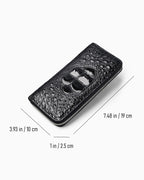 Dimensions od the Genuine Siamese Crocodile Leather Clutch