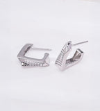 Square Geometric Hoop Earrings