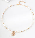 Grecian Goddess Natural Pearl Adjustable Necklace 18K Gold Plated on  S925 Sterling Silver