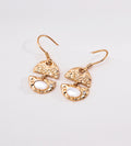 Layered Seashell Mother-of-Pearl Dangle Earrings, 18K Gold-Plated S925 Silver | BUCKLE Collective