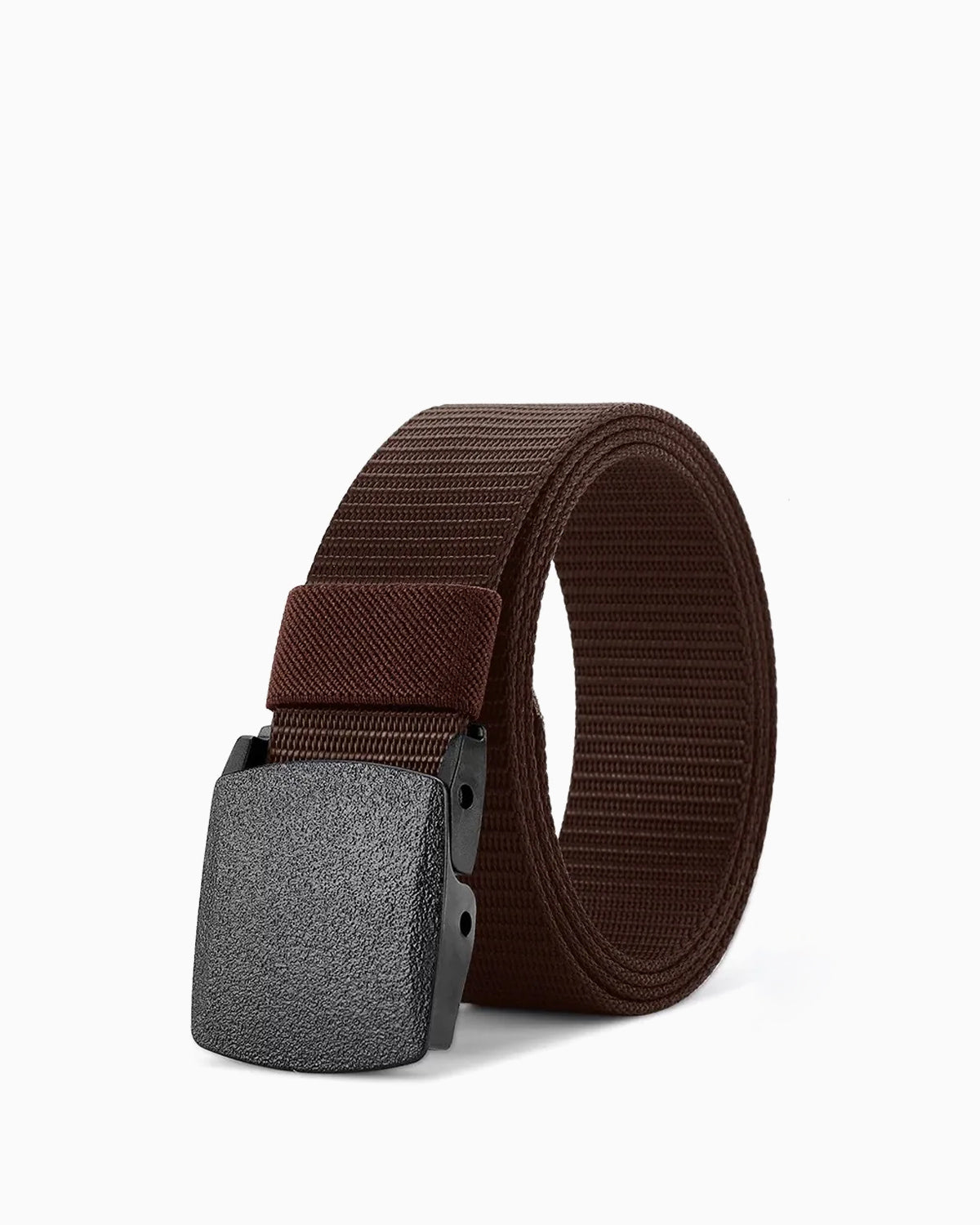 Men's Active & Outdoor Lightweight Tactical Nylon Belt, Brown