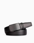 Men's Business Carbon-Textured Ratchet Belt