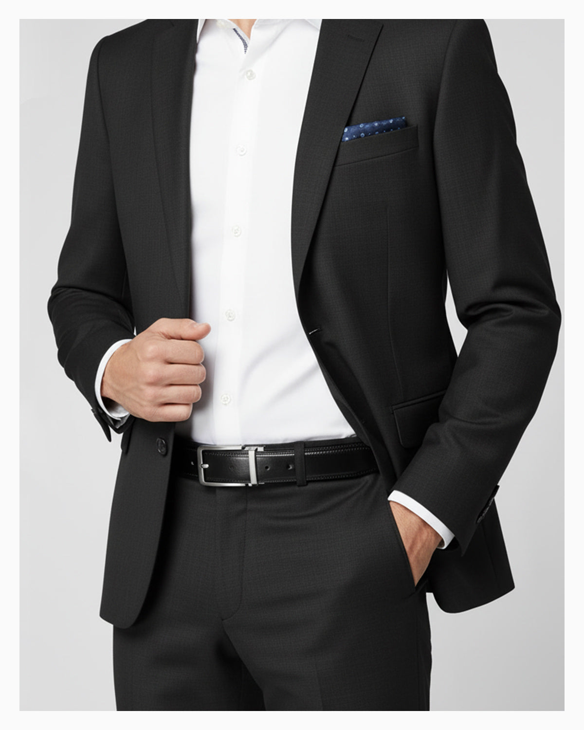 Men's Classic Genuine Leather Black Ratchet Belt