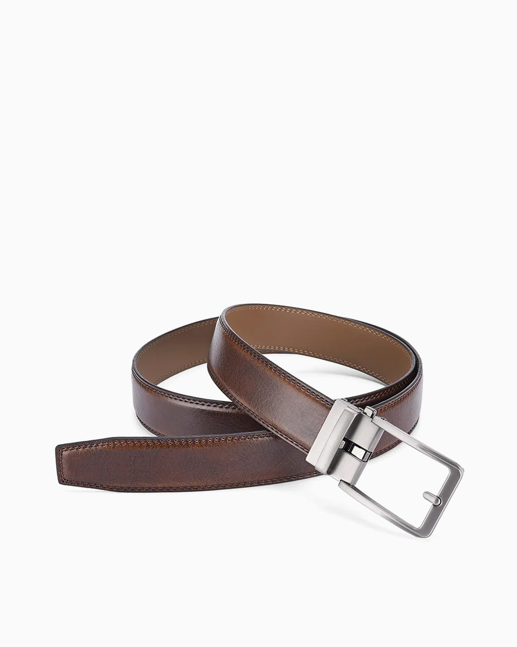 Men's Classic Genuine Leather Brown Ratchet Belt