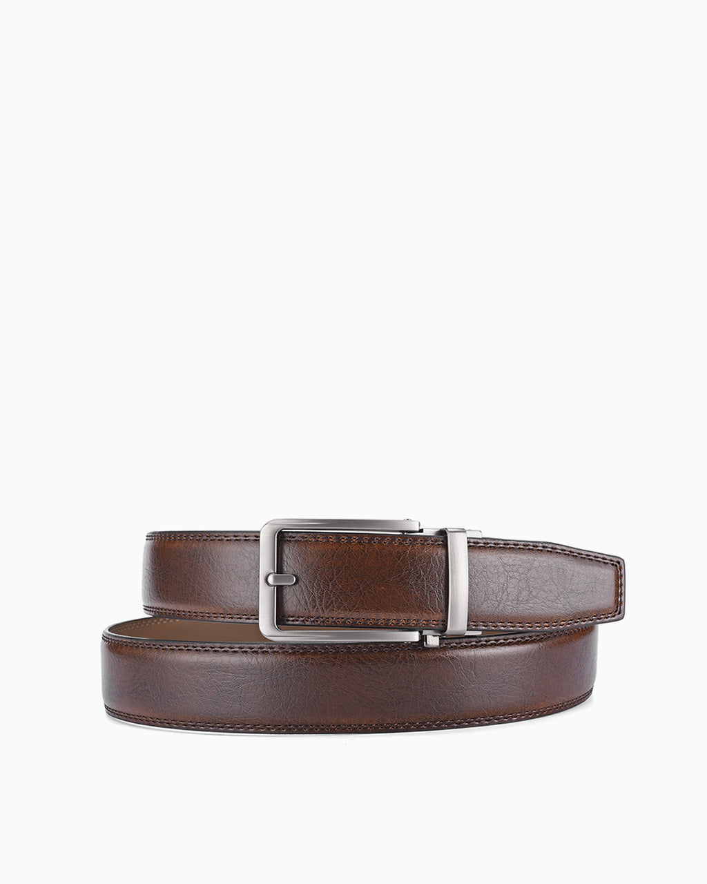 Men's Classic Genuine Leather Brown Ratchet Belt