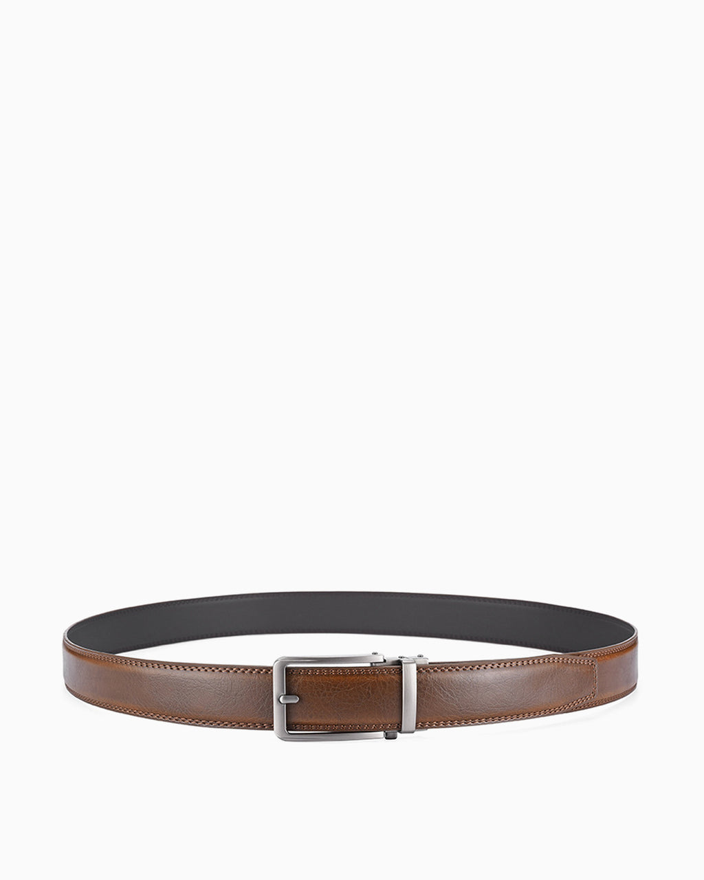 Men's Classic Genuine Leather Brown Ratchet Belt