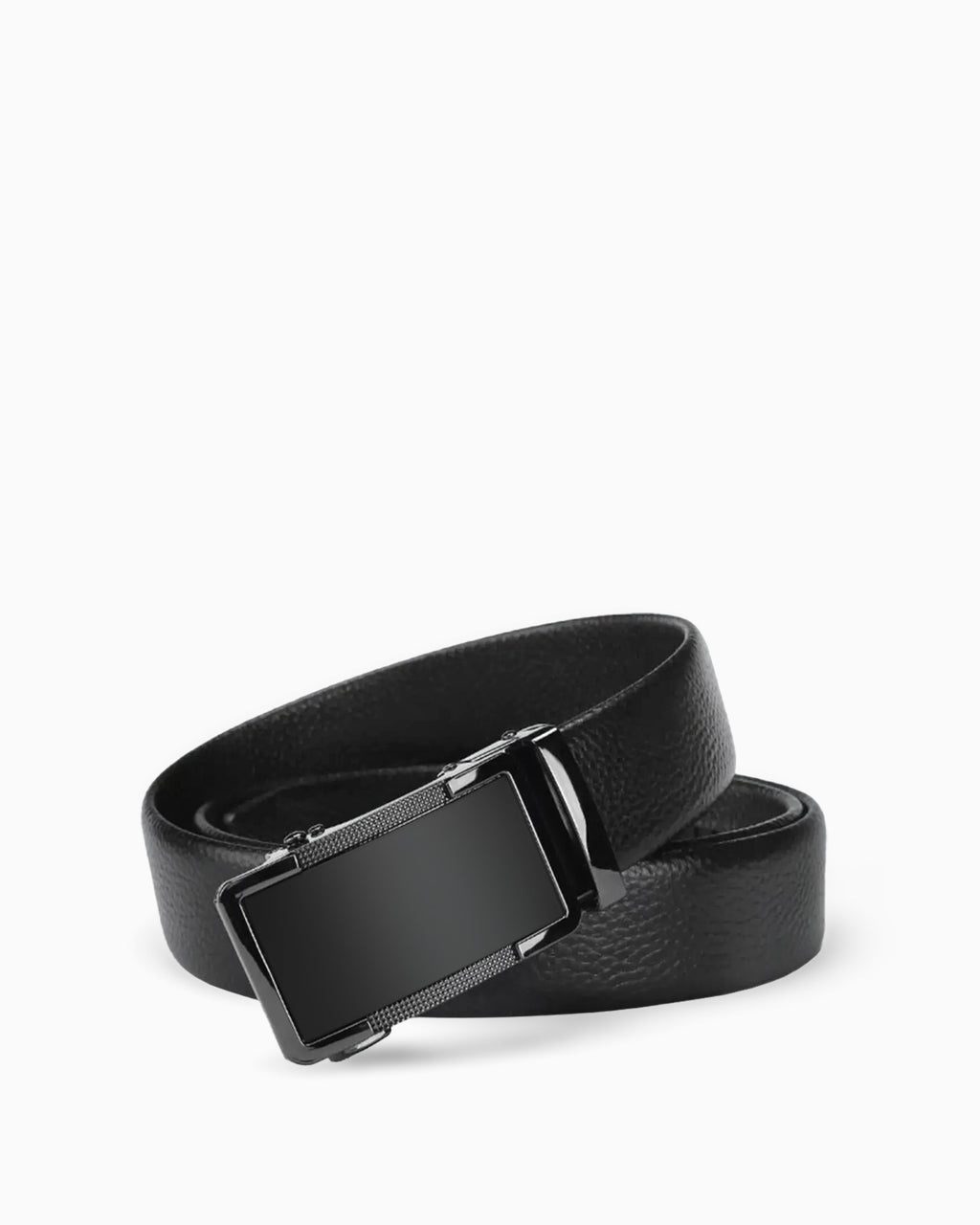 Men's Business Casual Genuine Leather  Black Ratchet Belt