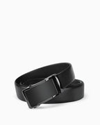 Men's Business Casual Genuine Leather  Black Ratchet Belt