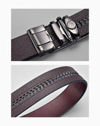 Men's Genuine Leather Ratchet Browm Belt