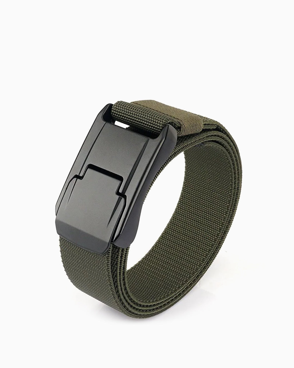 Men's Outdoor Tactical Army Green Belt with Quick-Release Buckle