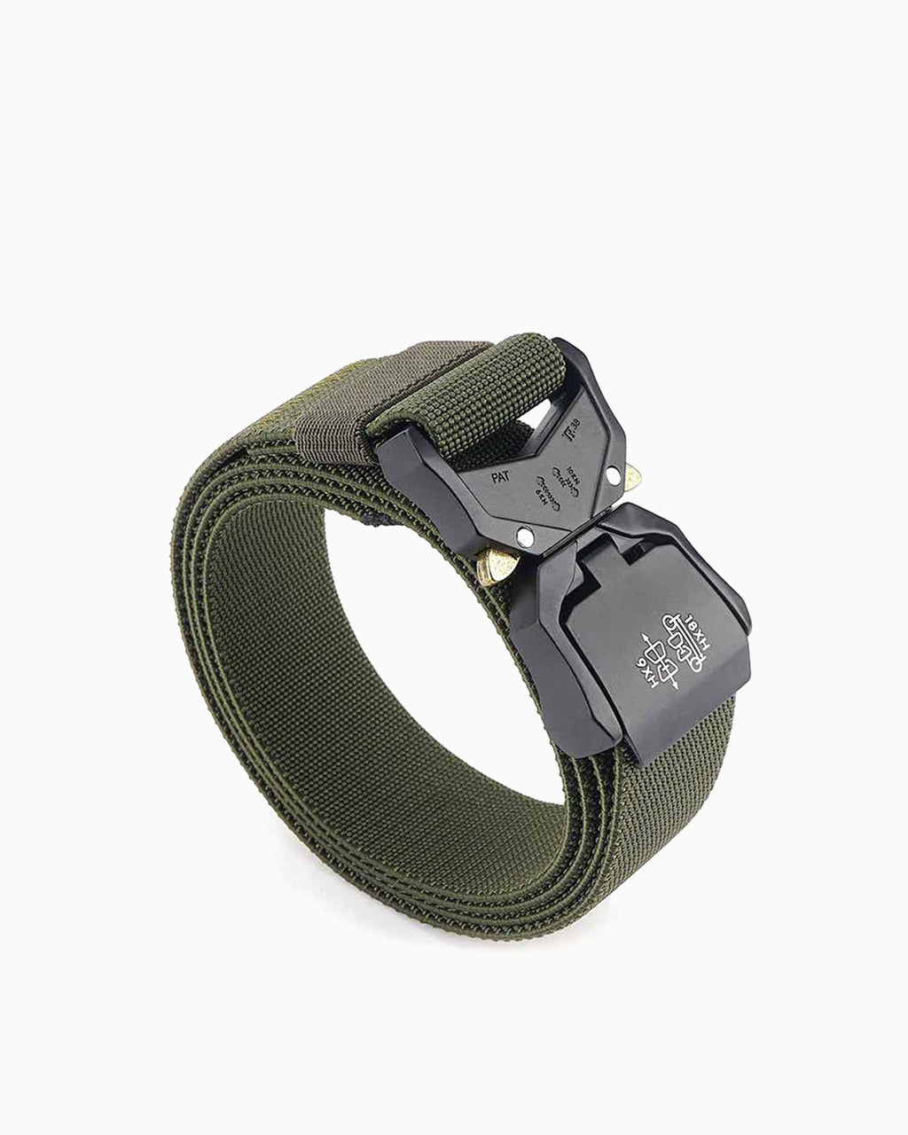 Tactical Elastic Heavy-Duty Army Green Belt with Quick-Release Buckle