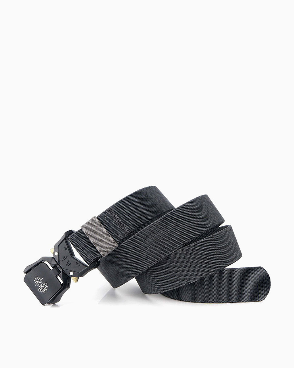 Tactical Elastic Heavy-Duty Dark Gray Belt with Quick-Release Buckle