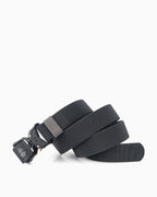 Tactical Elastic Heavy-Duty Dark Gray Belt with Quick-Release Buckle