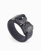 Tactical Elastic Heavy-Duty Dark Gray Belt with Quick-Release Buckle