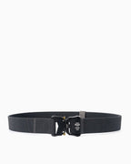Tactical Elastic Heavy-Duty Dark Gray Belt with Quick-Release Buckle