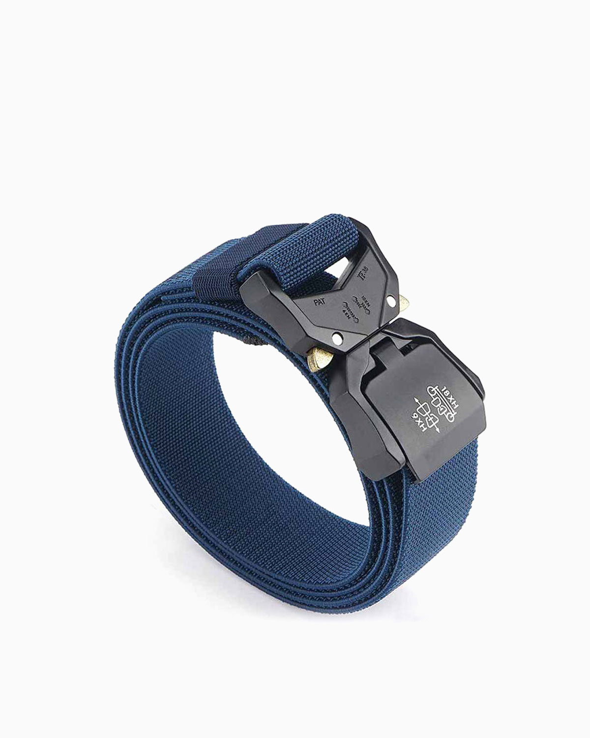 Tactical Elastic Heavy-Duty Blue Belt with Quick-Release Buckle