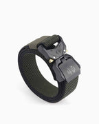Tactical Elastic Heavy-Duty Twill Army Green Belt with Quick-Release Buckle
