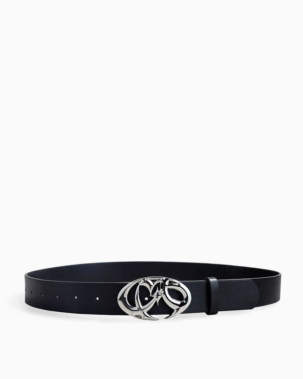 Y2K Unisex Designer Belt with Artistic Rising Star Silver Buckle