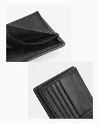 Close-up on compartment details of the Genuine Crocodile Leather Men’s Wallet