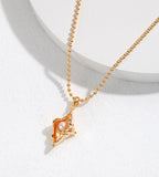 Ocean’s Whisper Conch Pearl Necklace 18K Gold Plated S925 Silver