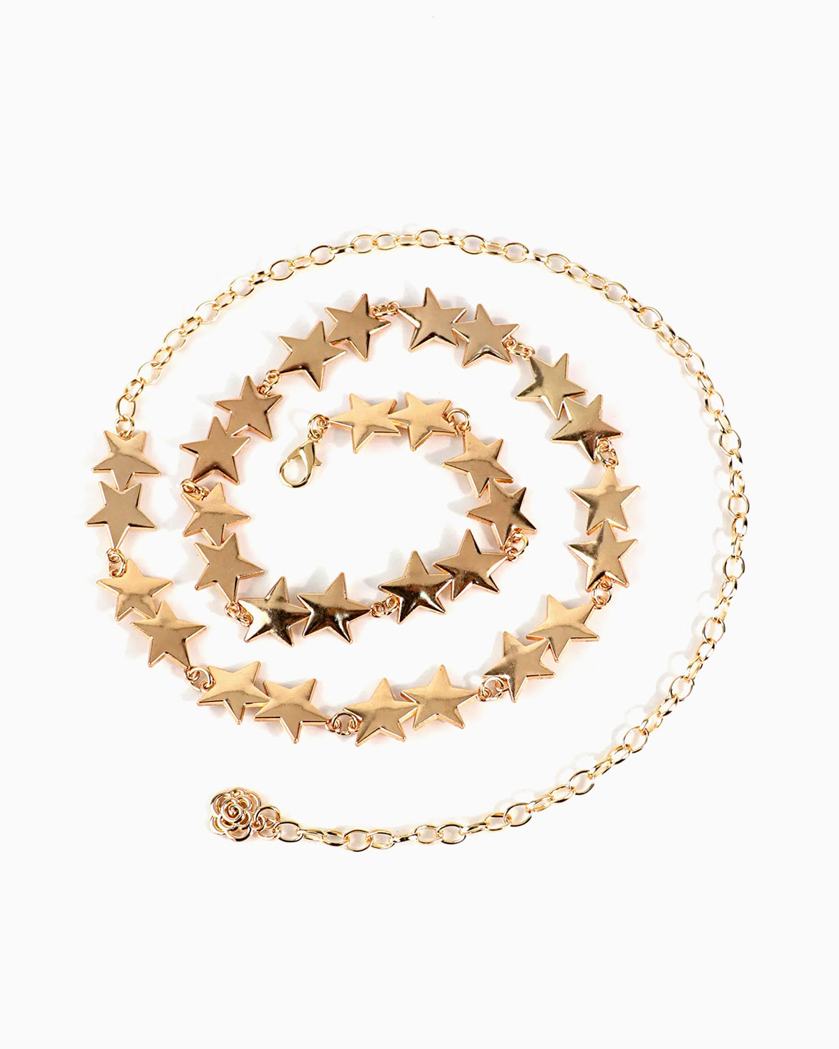 Women's Star Charm Gold Chain Belt