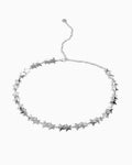 Women's Star Charm Silver Chain Belt