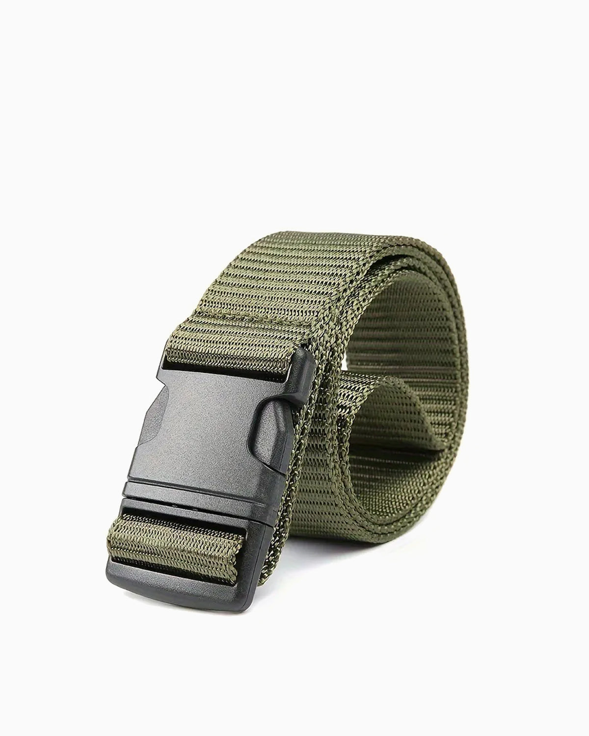 Men's Tactical Outdoor Army Green Belt with Quick-Release Buckle