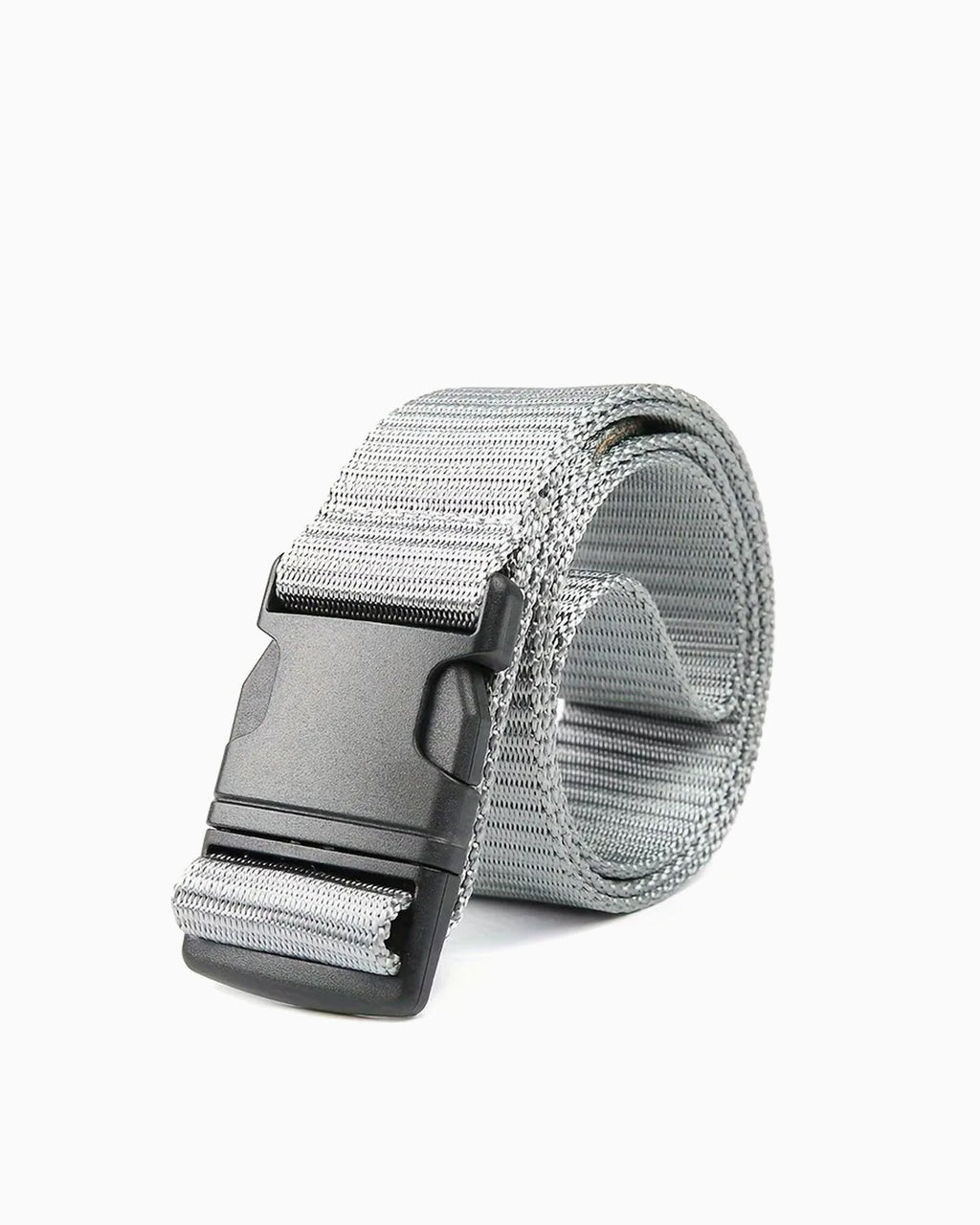 Men's Tactical Outdoor Gray Belt with Quick-Release Buckle
