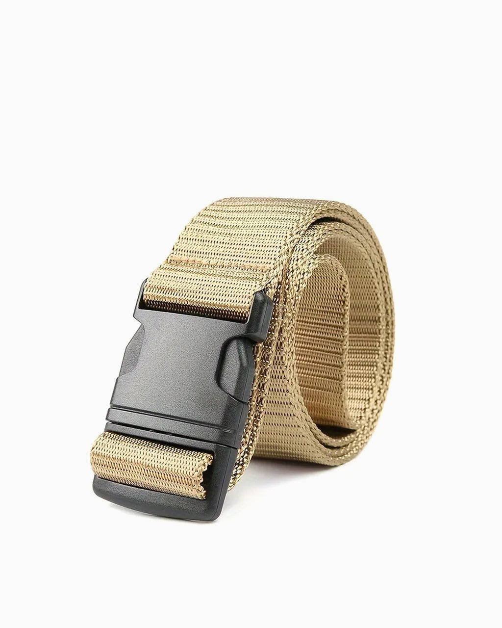 Men's Tactical Outdoor Khaki Belt with Quick-Release Buckle